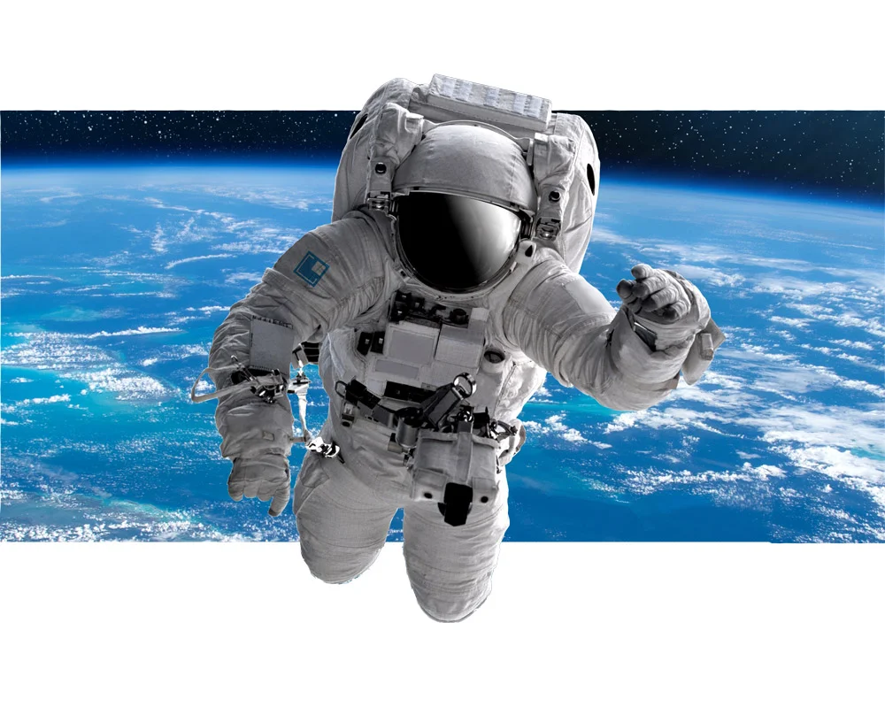 Astronaut mit KGFK Logo